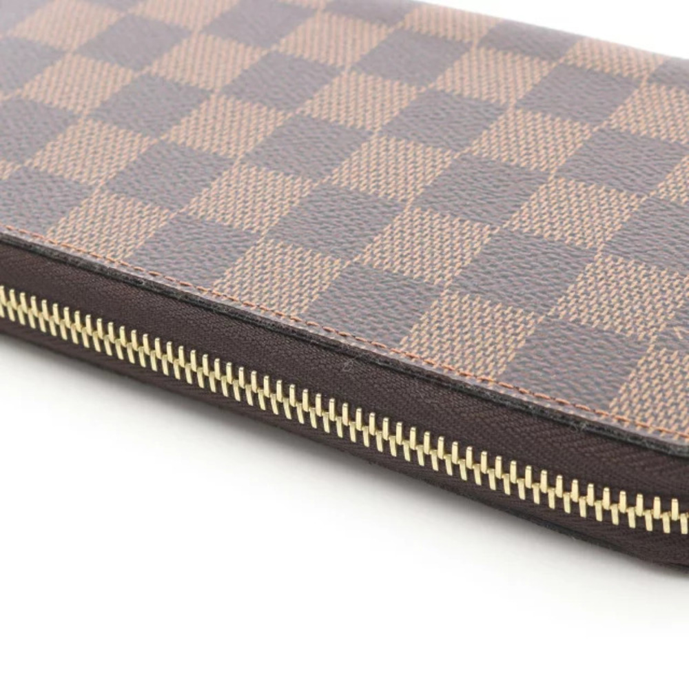 Louis Vuitton Long Brown Round Brown Wallet Damier Ebene Zippy - Picture 8 of 8